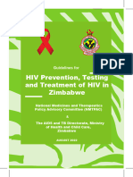 Guidelines For HIV Prevention Testing and Treatment of HIV in Zimbabwe August 2022