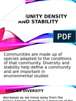 Community Density and Stability