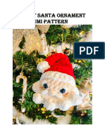 Crochet Santa Ornament Amigurumi Free Pattern