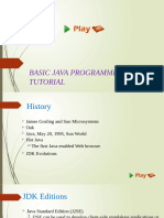 Basic Java Programming Tutorial