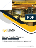 Startup Founder's Program Brochure