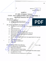 BSC - Computer Science Cs - Semester 3 - 2023 - November - Data Structures and Algorithms I 2019 Pattern