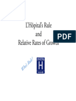 1 LHopitals Rule and Relative Rates of Growth