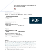 Macharia & another v Kenya Commercial Bank Limited & 2 others (Application 2 of 2011) [2012] KESC 8 (KLR) (23 October 2012) (Rul