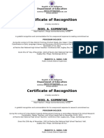 Certificate of Recognition-Gumintad R.