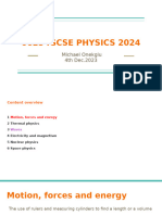 2. Motion, Forces and Energy 0625 IGCSE PHYSICS 2024