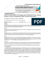 The Prevalence of HIV Load Suppression and Related Factors Among Patients on ART at Phedisong 4 Clinic, Pretoria, South Africa