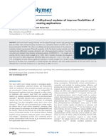 Plasticization effects of dihydroxyl soybean oil improve flexibilities of epoxy‐based films for coating applications