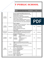 Class XI Date Sheet (Com & Opt) UT-2