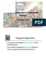 CH 1: Introduction To Industrial CH 1: Introduction To Industrial Robots Robots Robots Robots