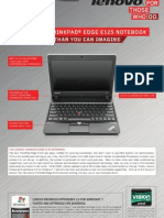 The Lenovo® Thinkpad® Edge E125 Notebook: Handles More Than You Can Imagine