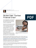 Student Debt: The Next Financial Crisis?: Halahtouryalai