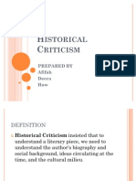 Historical Criticism