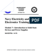 US Navy NEETS - NAVEDTRA 14179 Module 07 Introduction To Solid-State Devices and Power Supplies