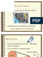 Ã Elts and Chains: Transmit Rotary Power Between Shafts