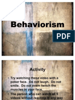 Behaviorism (Foundations and Nature of Guidance)