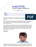 Essential HTML: That Every Newbie Blogger Should Know