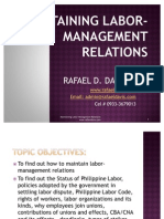 Maintaining Labor-Management Relations