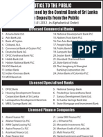 Registered Finance Companies at CBSL