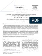 Customer Lead Time Management When Both Demand and Price Are Lead Time Sensitive