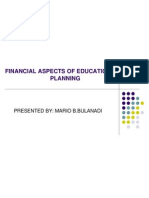 Financial Aspects of Educational Planning