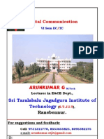 0 6th Sem Digital Communication Notes by Arunkumar.G, Lecturer in EC Dept, STJIT, Ranebennur