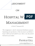 Assignment of Hospital Waste Management