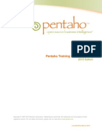 Pentaho Training Course Catalog