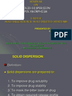 Solid Dispersion Polymorphism