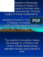 Fisher's Equation of Exchange