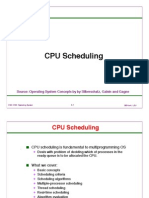 CPU Scheduling: Source: Operating System Concepts by by Silberschatz, Galvin and Gagne