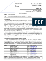 FG IPTV-C-0423: Telecommunication Standardization Sector