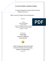 Impact of GST On Supply Chains in India: MBA (Logistics & Supply Chain Management)