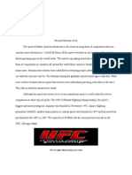 Mixed Martial Arts: UFC, The Biggest MMA Promotion in The World