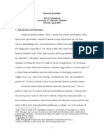 Financial Instability Barry Eichengreen University of California, Berkeley Revised, April 2004