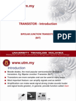 TRANSISTOR - Introduction: Bipolar Junction Transistor (BJT)