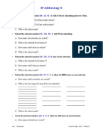 IP Sub Netting 01 With Answers