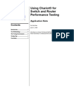 Netiq Using Chariot For Switch and Router Performance Testing