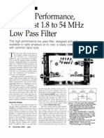 High Performance, Low Cost 1.8 To 54 MHZ Low Pass Filter-Jones - 2002-11