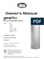 Proflow Water Heater Manual