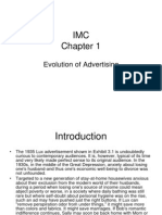 IMC Chapter 1 Evolution of Advertising