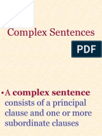 Complex Sentences