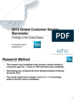 2012 Global Customer Service Barometer (American Express) - JUN12