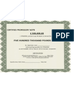 Certified Promissory Note Public