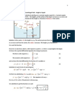 Hydrostatic Equilibrium Centrifugal Field - Liquid Height