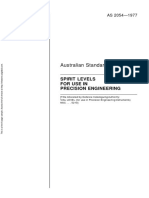 As 2054-1977 Spirit Levels For Use in Precision Engineering