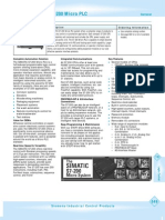 Simatic S7-200 Micro PLC: Ordering Information Description