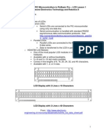 Programming Pic Microcontrollers in Picbasic Pro - LCD Lesson 1 Cornerstone Electronics Technology and Robotics Ii