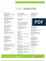 Urban Village Phase III Amenity Sheet