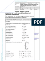 Access Steel - SX023a - Effective Section Properties of Steel Lipped Channel in Compression